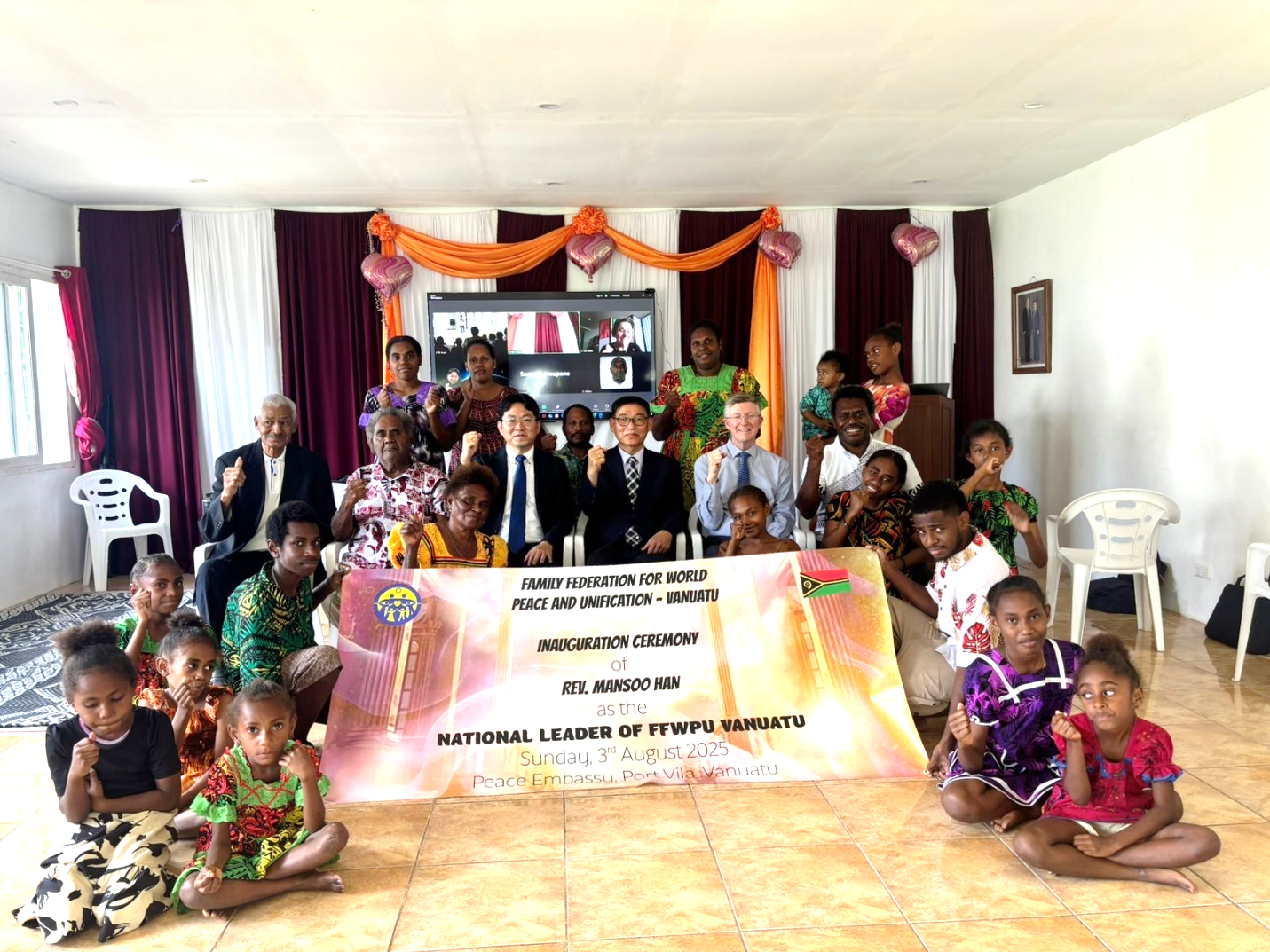 Featured image for “Vanuatu: Inauguration Ceremony of Rev. Mansoo Han as National Leader of Vanuatu”