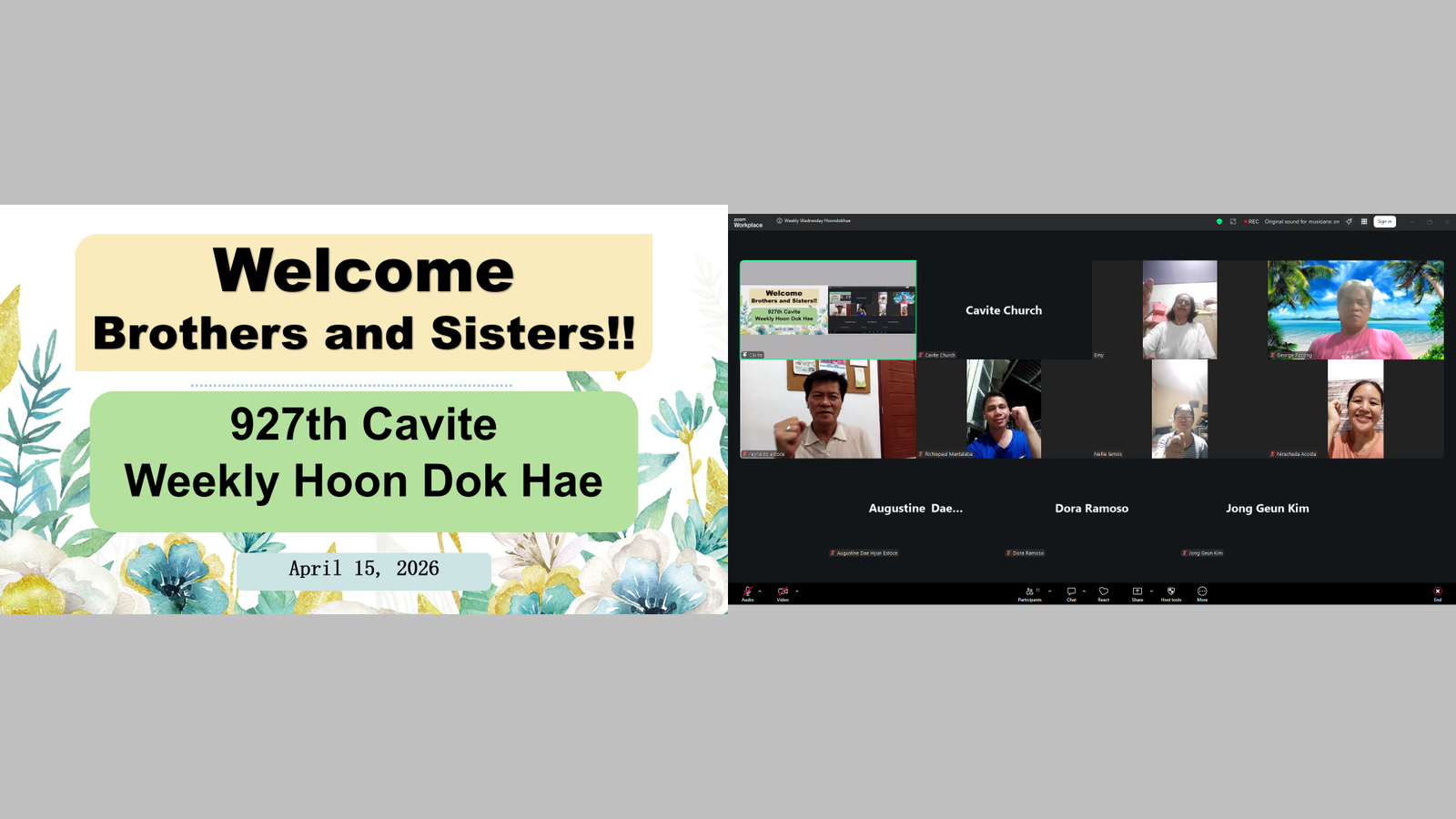 Featured image for “Philippines – 926th Weekly Wednesday Hoon Dok Hae”
